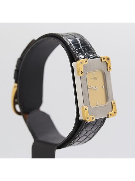 Hermes Croajour Quartz Yellow Dial Watch main image 4